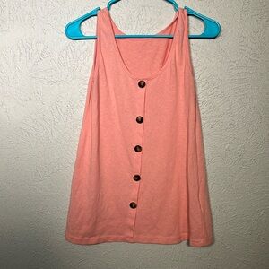 Pink Button-Down Women's Top
